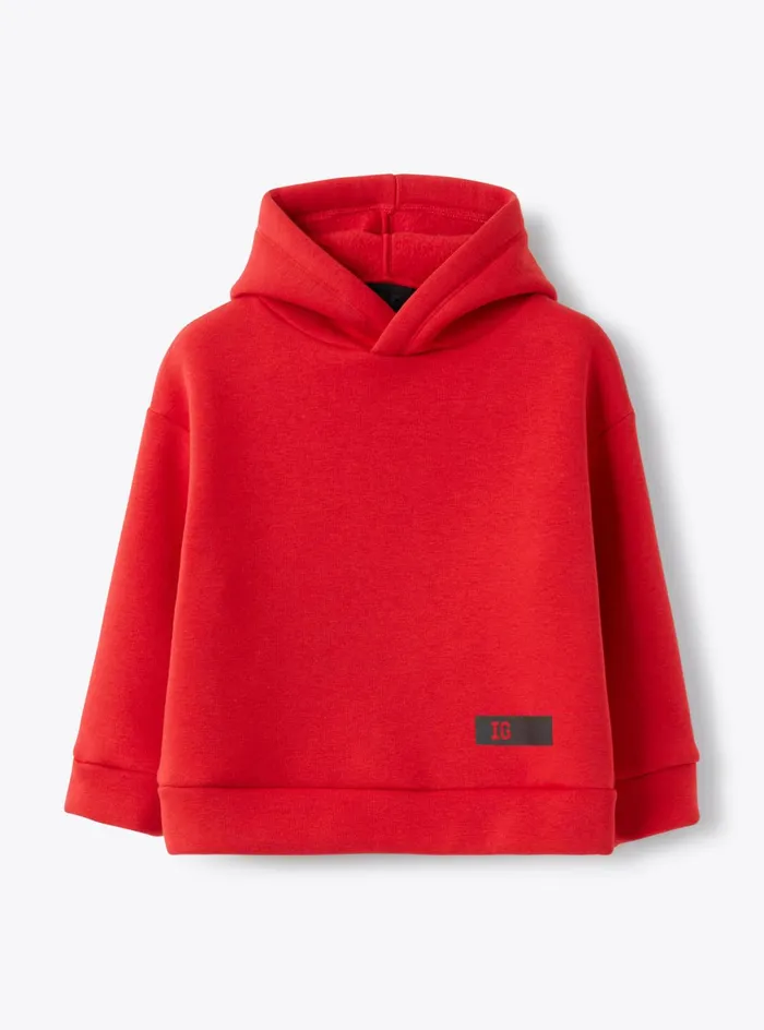 Sweatshirts Girl 216Boy 216 Il Gufo Brushed Hoodie
