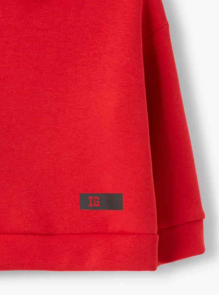 Sweatshirts Girl 216Boy 216 Il Gufo Brushed Hoodie