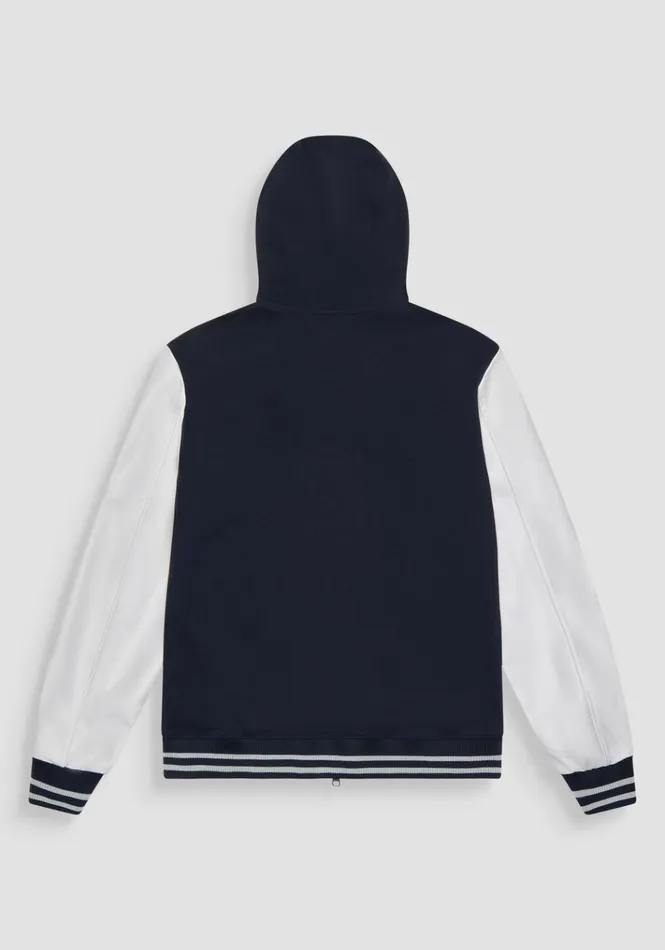 Sweatshirts Men Antony Morato Regular Fit College Hoodie In Cotton Blend With Logo Blue Ink