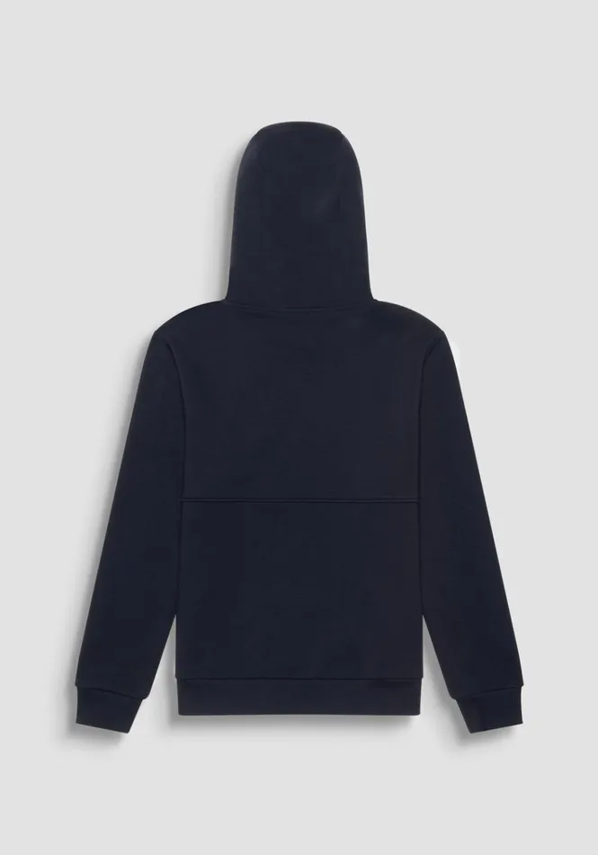 Sweatshirts Men Antony Morato Relaxed Fit Hoodie In Light Cotton Blend Sustainable Fabric Blue Ink