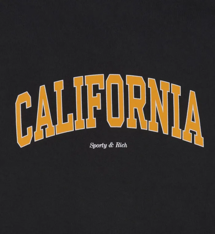Sweatshirts Women Sporty and Rich California Crewneck 8211 Faded BlackGold