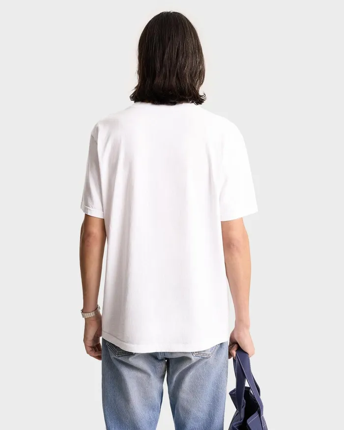 TShirts and Tops Women Sporty and Rich Emblem TShirt 8211 WhiteNavy