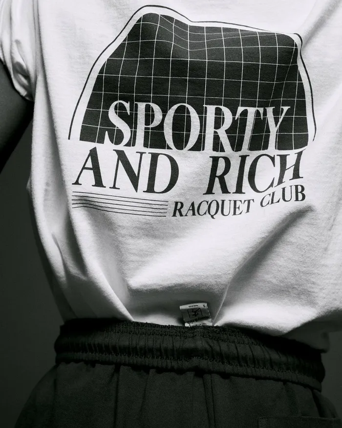 TShirts and Tops Women Sporty and Rich Racquet Club TShirt 8211 WhiteNavy