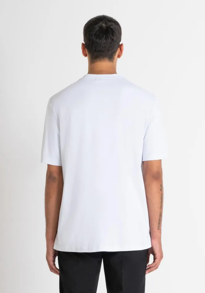 TShirts And Polo Men Antony Morato Relaxed Fit TShirt In Soft White Cotton White