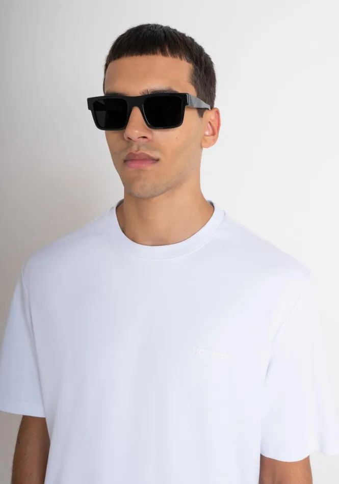 TShirts And Polo Men Antony Morato Relaxed Fit TShirt In Soft White Cotton White