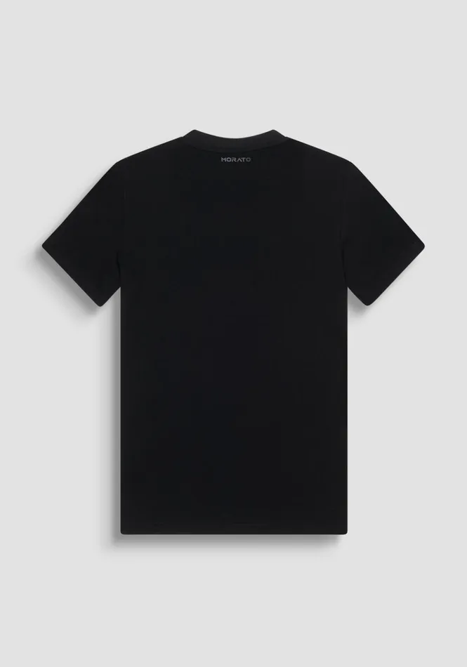 TShirts And Polo Men Antony Morato Slim Fit Cotton Jersey TShirt With Logo Black
