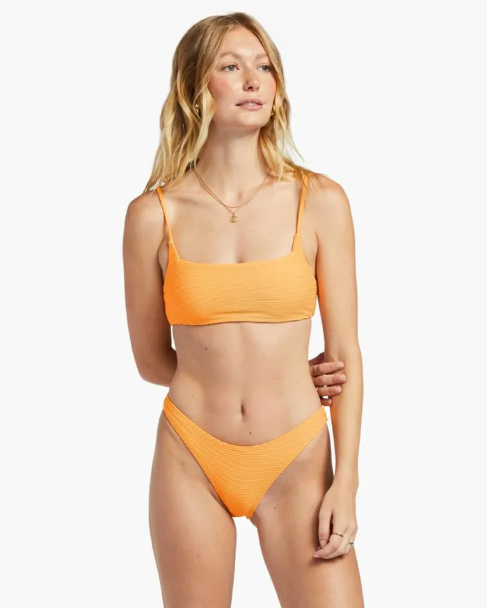 Tanlines Hike Bikini Bottoms Orange Peel Women Billabong Bikinis