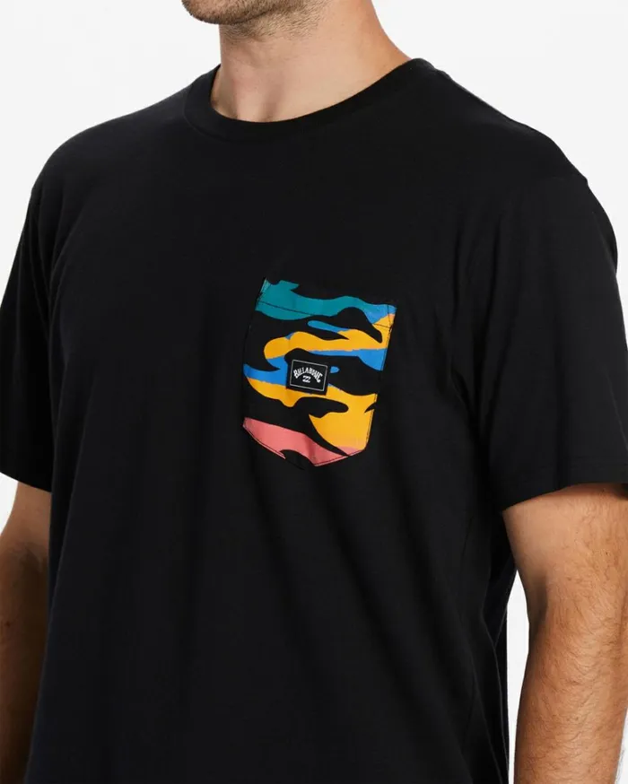 Team Pocket TShirt Black Men Billabong TShirts