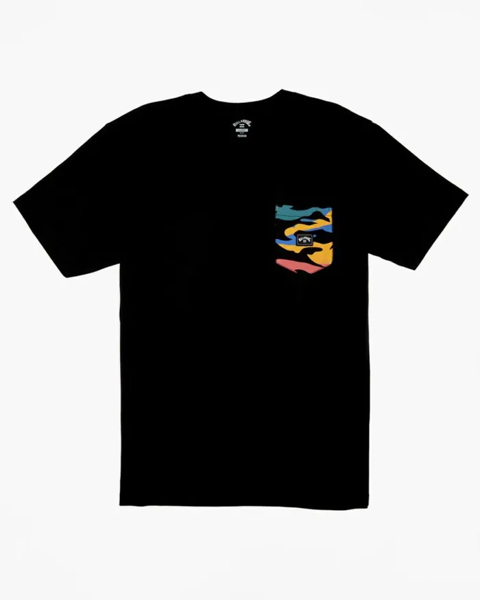 Team Pocket TShirt Black Men Billabong TShirts