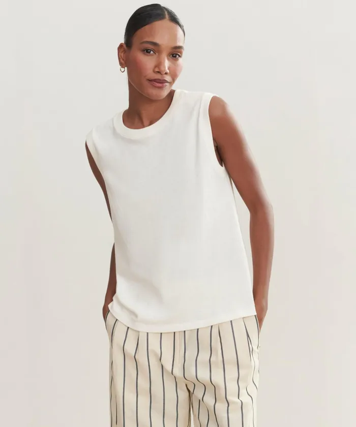 Tees and Tanks Women Jenni Kayne Easy Tank Ivory