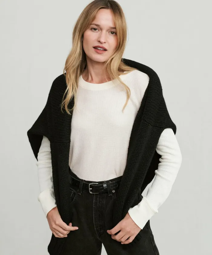 Tees and Tanks Women Jenni Kayne Thermal LongSleeve Ivory