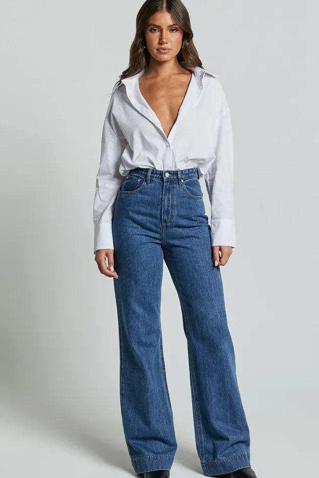 Terah Shirt 8211 Button Up Shirt In White Women Showpo Tops