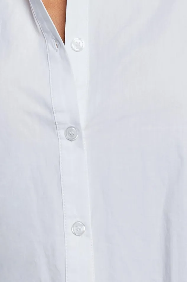 Terah Shirt 8211 Button Up Shirt In White Women Showpo Tops