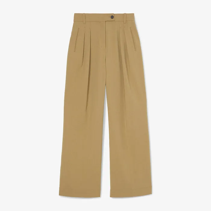 The Bia Pleated Trouser 8211 Air Twill Macaroon Women Pants M M LaFleur
