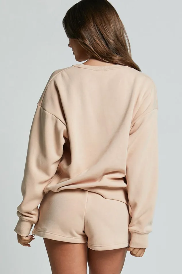 The Hunger Project X Showpo 8211 THP Sweatshirt In Beige Women Showpo Sweatshirts and Hoodies