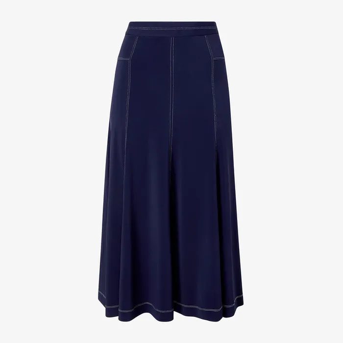 The Shannon Twirl Skirt 8211 Italian Jersey Soft Navy Women Skirts M M LaFleur