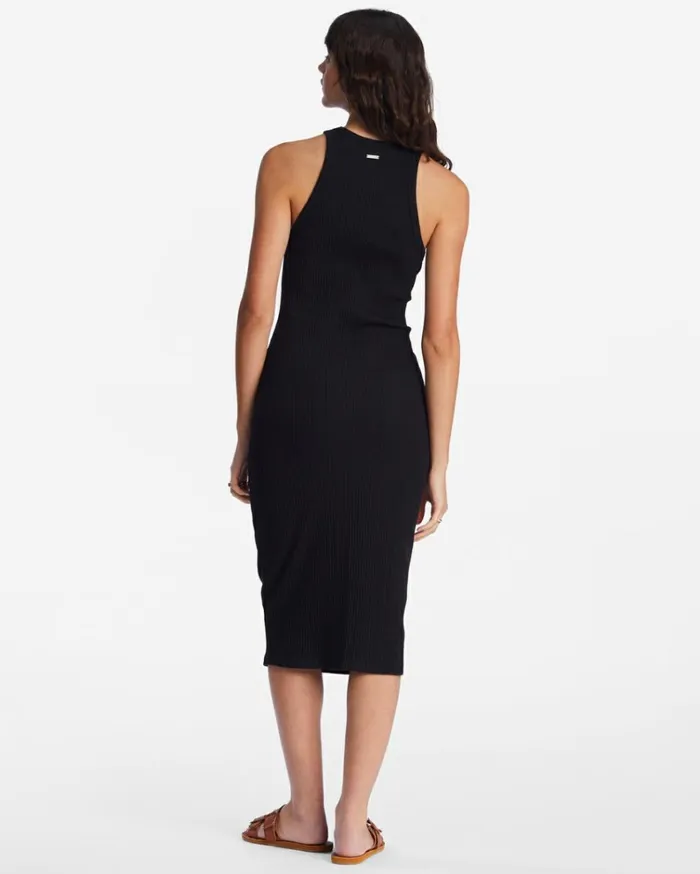 Tomboy Tank Midi Dress Black Pebble Women Billabong Essentials
