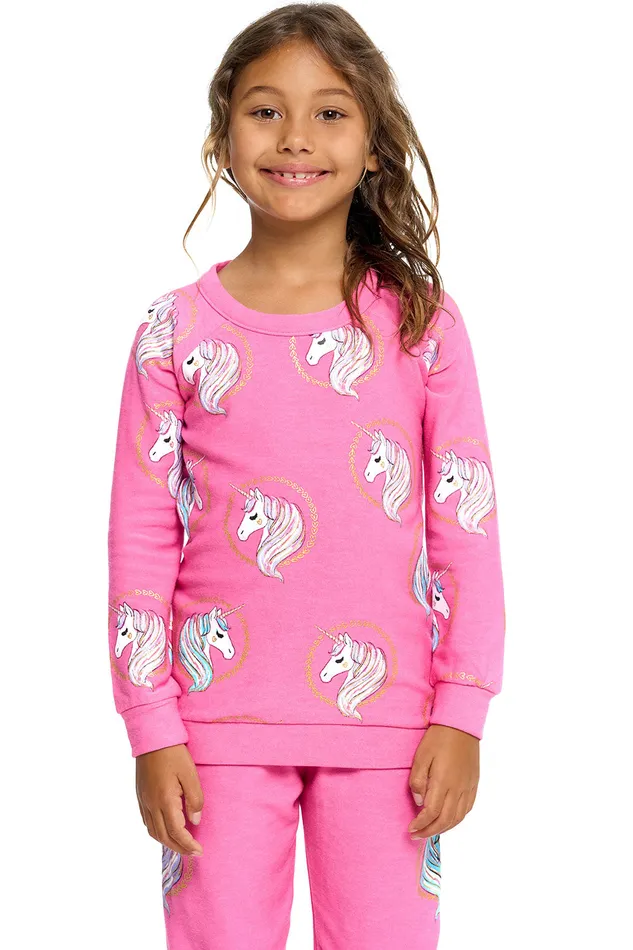 Tops Chaser Brand Girls Unicorn Wreaths