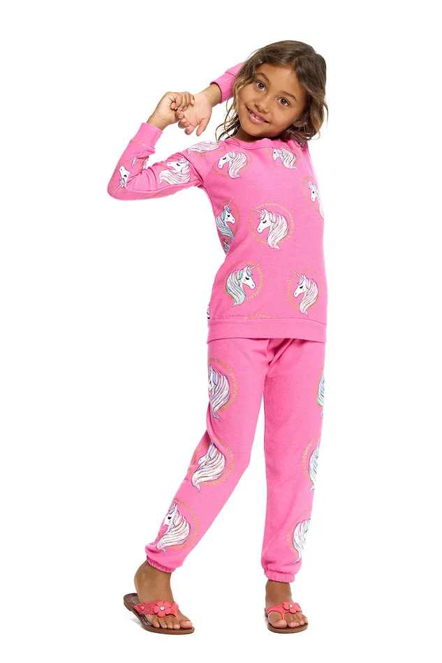 Tops Chaser Brand Girls Unicorn Wreaths Tops Chaser Brand Girls Unicorn Wreaths