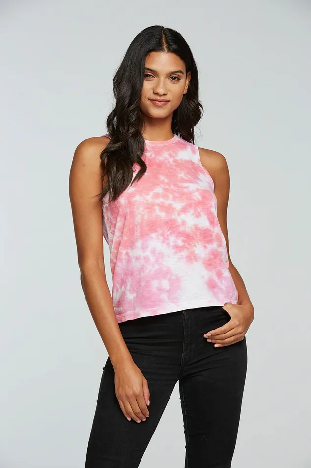 Tops Chaser Brand Womens Gauze Jersey Muscle Tank