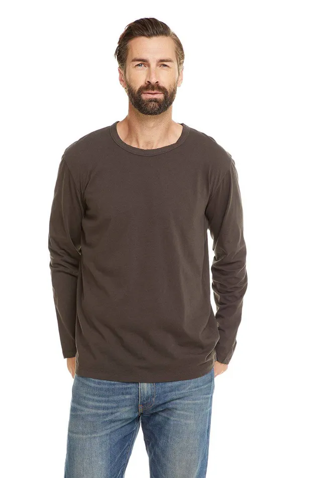 Tops COTTON JERSEY LS CREW Chaser Brand Mens