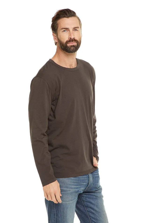 Tops COTTON JERSEY LS CREW Chaser Brand Mens