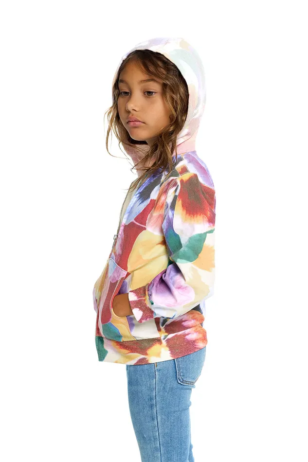 Tops Girls Heirloom Wovens Zip Up Hoodie Jacket Chaser Brand Tops Girls Heirloom Wovens Zip Up Hoodie Jacket Chaser Brand