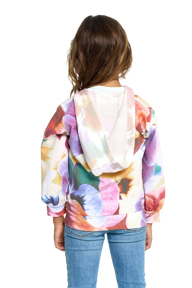Tops Girls Heirloom Wovens Zip Up Hoodie Jacket Chaser Brand Tops Girls Heirloom Wovens Zip Up Hoodie Jacket Chaser Brand