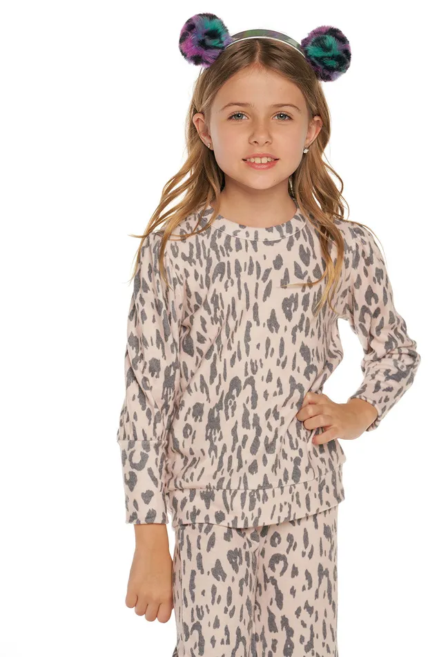 Tops Girls Rpet Bliss Knit Puff Sleeve Pullover Chaser Brand
