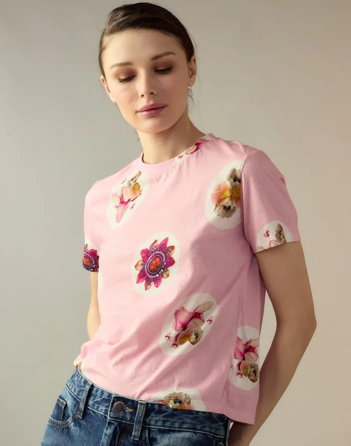 Tops Women Cynthia Rowley Bloom Tee
