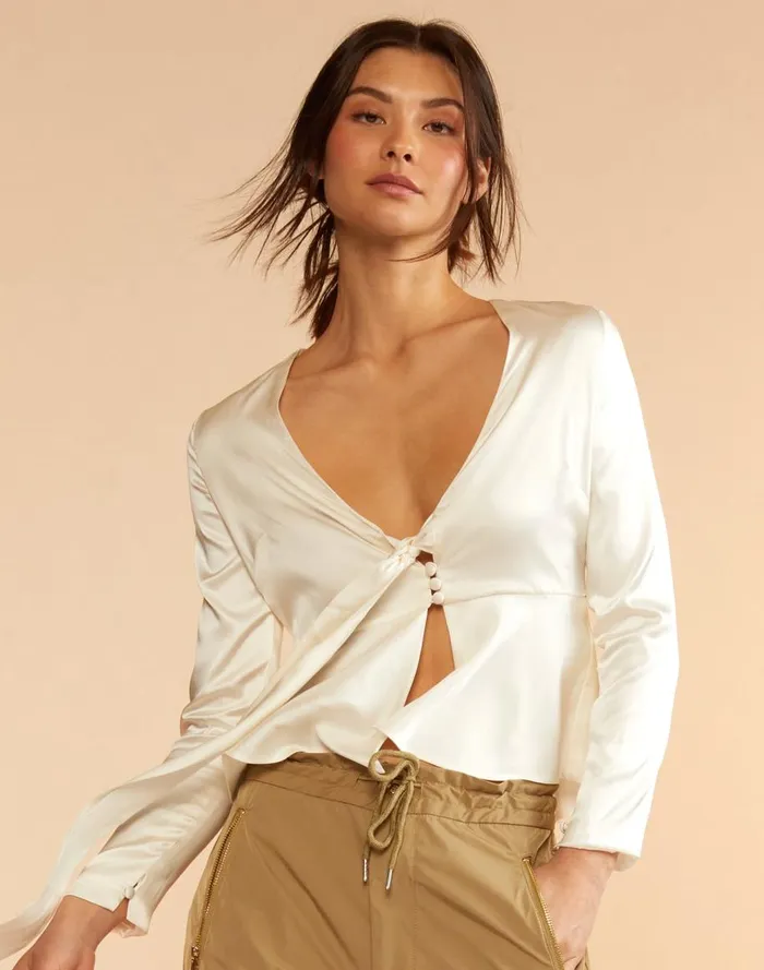 Tops Women Cynthia Rowley Jula Silk Blouse