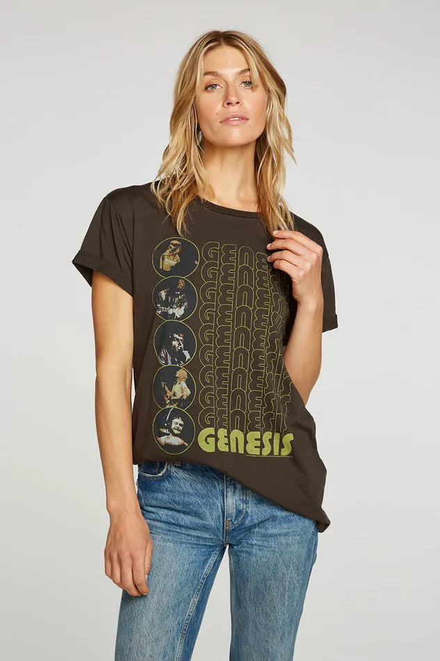 Tops Womens Chaser Brand GenesisRetro Band