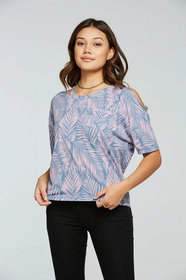 Tops Womens Chaser Brand rPET Vintage Jersey Vented Short Sleeve Pocket Tee
