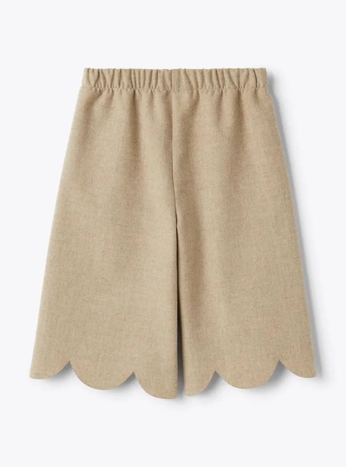 Trousers And Skirts Baby 036 Il Gufo Wideleg Technowool Trousers