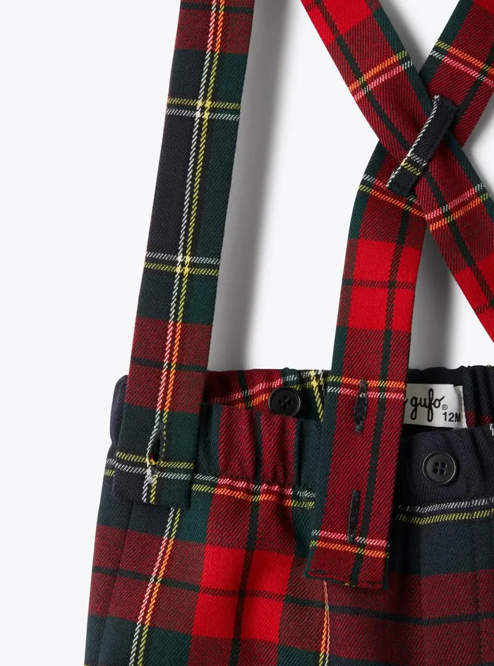 Trousers Baby 036 Il Gufo Tartan Technowool Overall