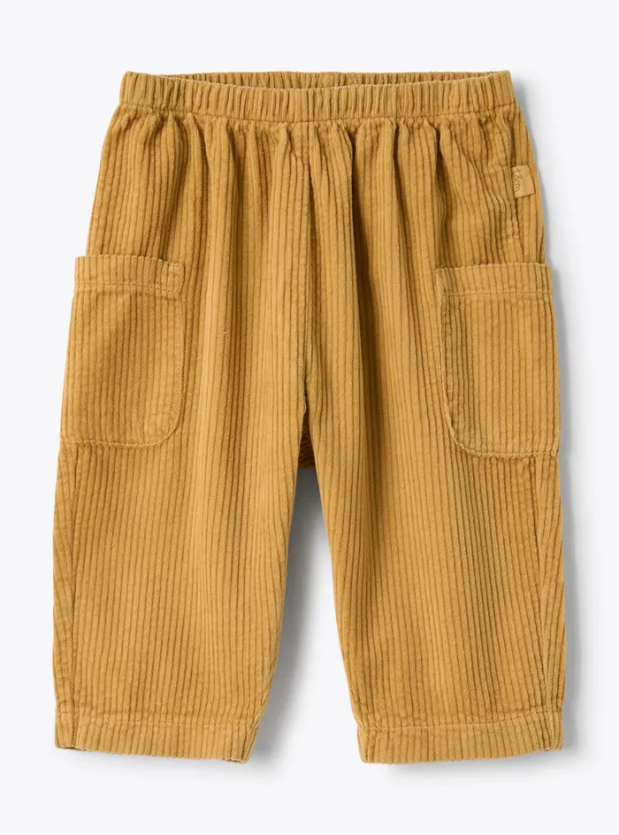 Trousers Baby 036 Il Gufo Upcycled Ribbed Cotton Velvet Trousers