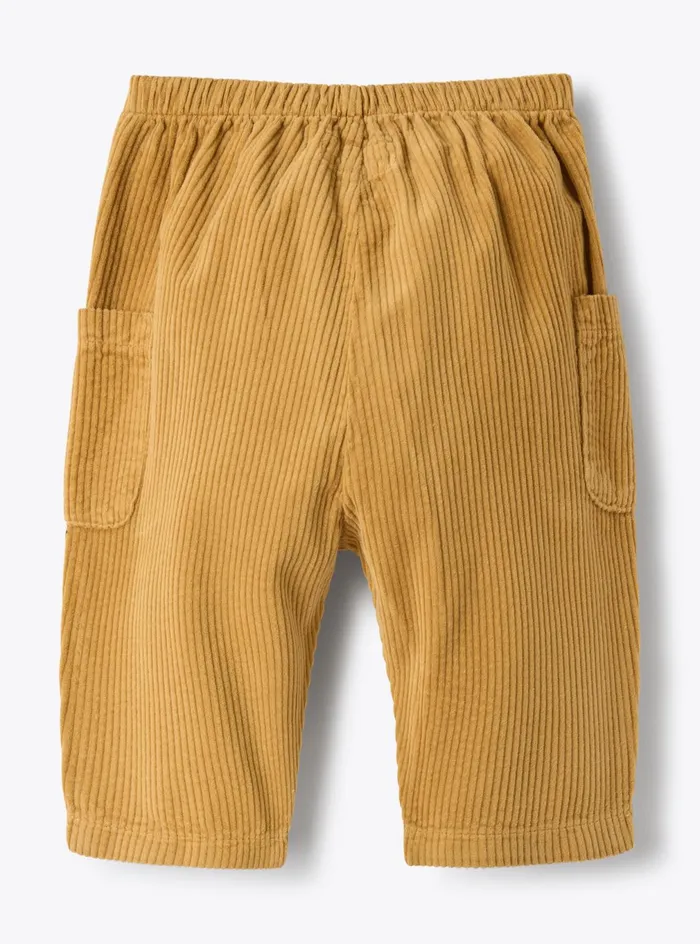 Trousers Baby 036 Il Gufo Upcycled Ribbed Cotton Velvet Trousers