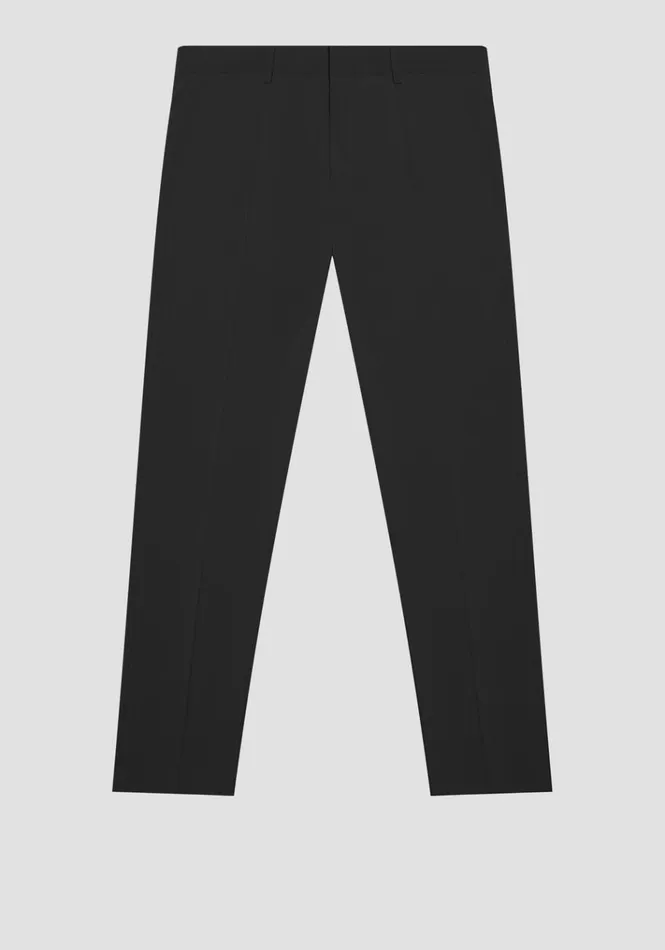 Trousers Men Antony Morato Bonnie Slim Fit Trousers In Stretch Viscose Blend Black