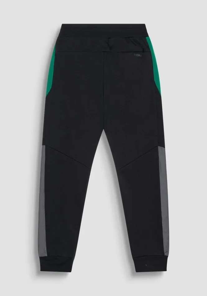 Trousers Men Antony Morato Regular Fit Cotton Blend Sweatpants With Contrasting Bands Black
