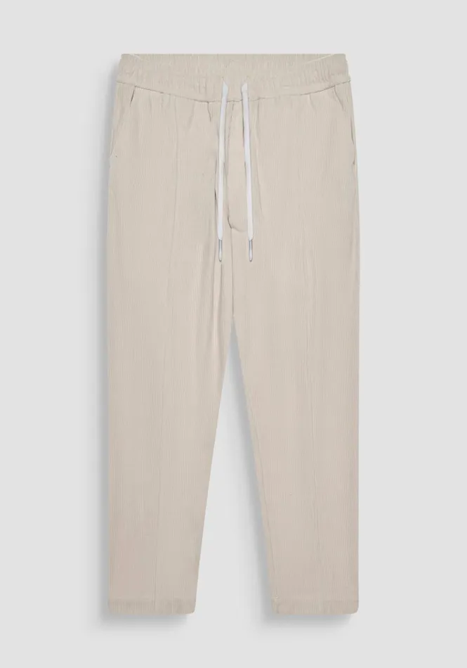 Trousers Men Antony Morato Regular Fit Worked Corduroy Trousers Paper