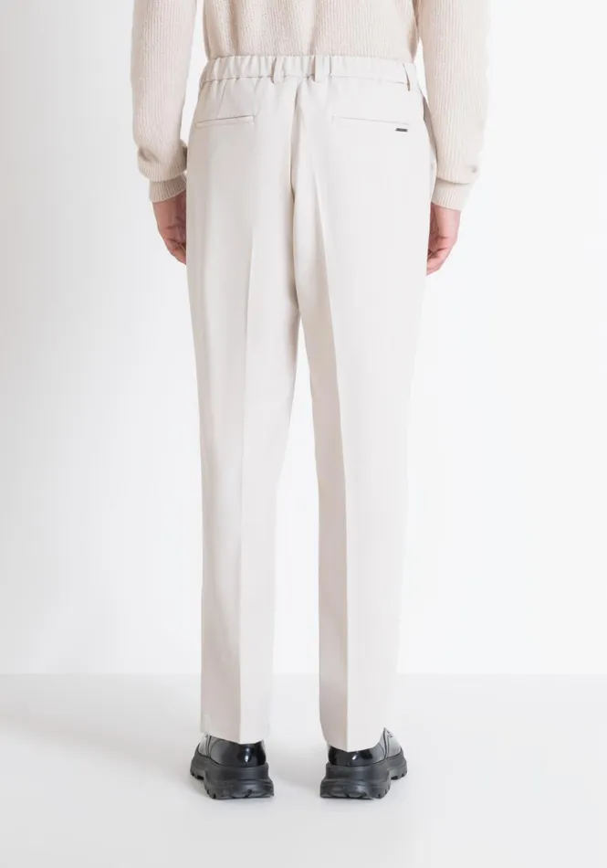 Trousers Men Antony Morato Relaxed Fit 034Evan034 Trousers In Wool Blend And Elastic Viscose Paper