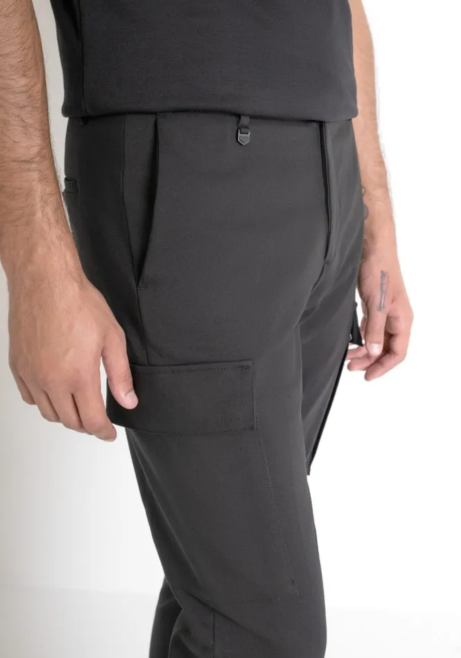 Trousers Men Antony Morato Skinny Fit 034Bjorn034 Trousers In Elastic Cotton Blend Black