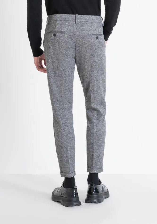 Trousers Men Antony Morato Super Skinny Fit 034Ashe034 Trousers In Viscose Blend Medium Gray Melange