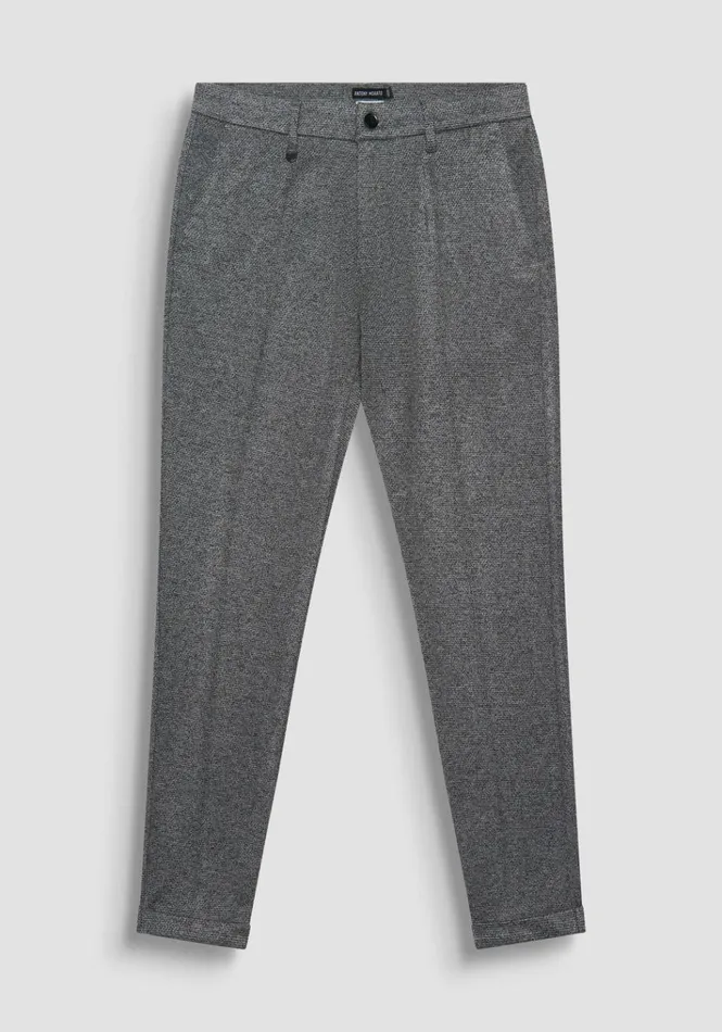 Trousers Men Antony Morato Super Skinny Fit 034Ashe034 Trousers In Viscose Blend Medium Gray Melange