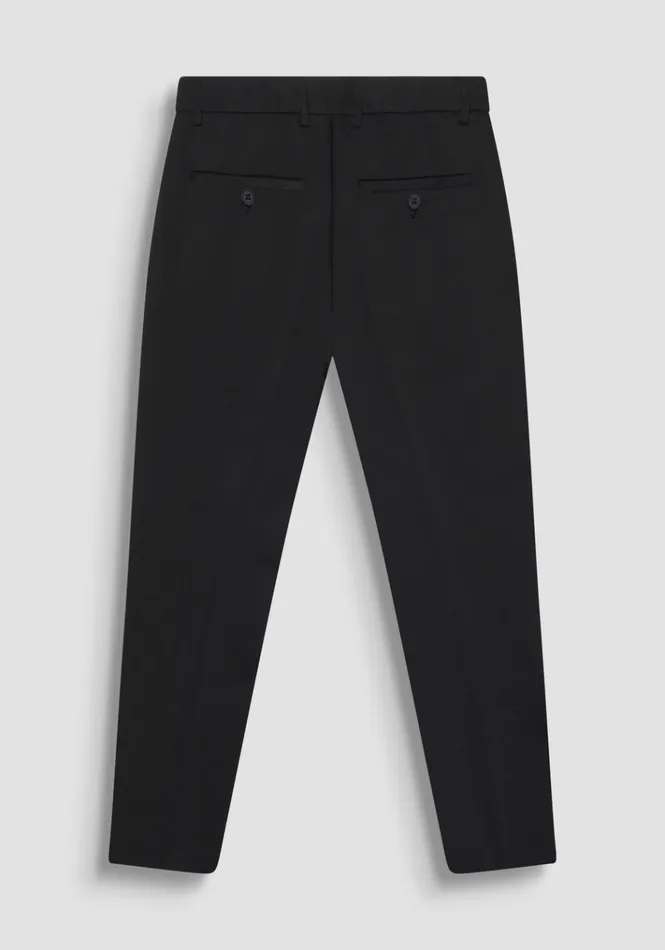 Trousers Men Antony Morato Thom Skinny Fit Stretch Cotton Blend Trousers Black
