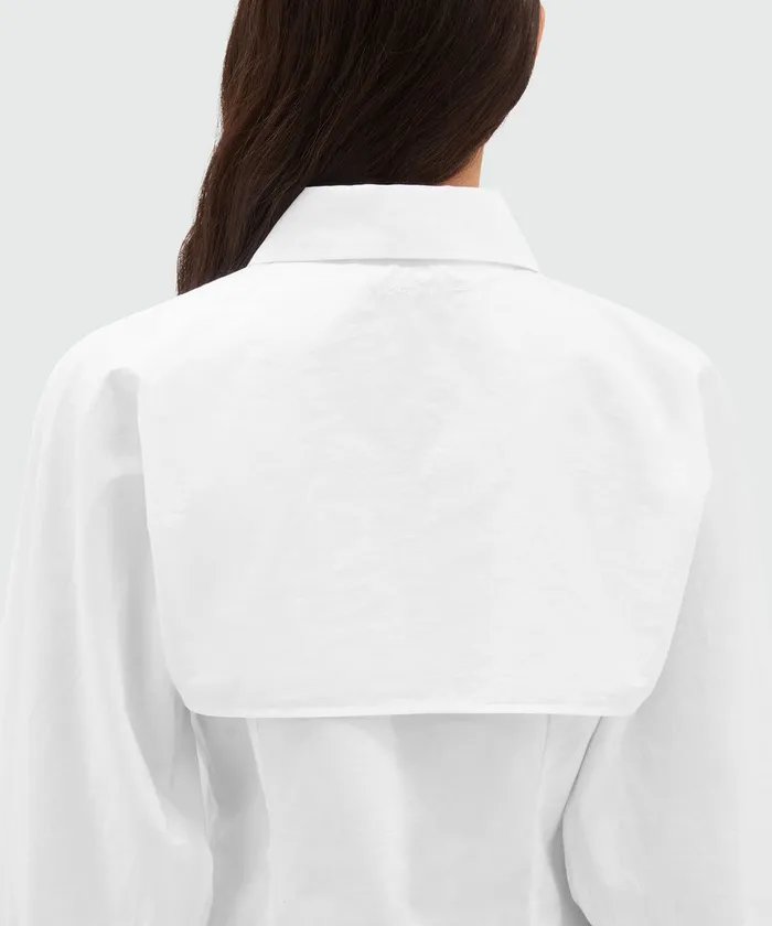 TwoPiece Poplin Shirt Women MSGM Tops And Shirts
