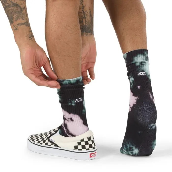 Vans Cool Tie Dye Crew Sock Black Tie Dye Mens Socks