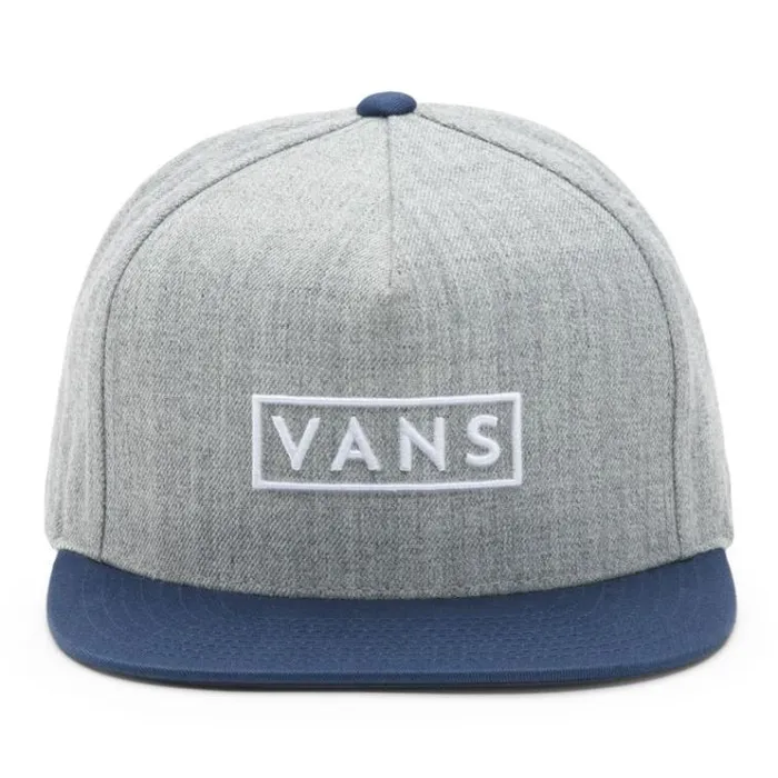 Vans Easy Box Snapback Hat Heather GreyDress Blues Mens Hats and Beanies