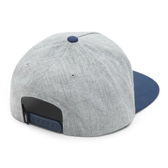 Vans Easy Box Snapback Hat Heather GreyDress Blues Mens Hats and Beanies Vans Easy Box Snapback Hat Heather GreyDress Blues Mens Hats and Beanies