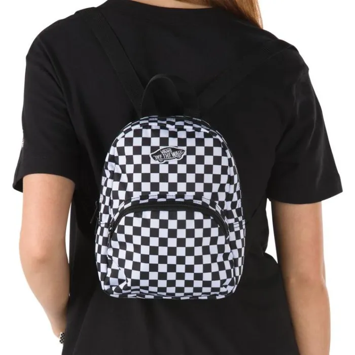 Vans Got This Mini Backpack BlackWhite Checkerboard Womens Backpacks and Bags